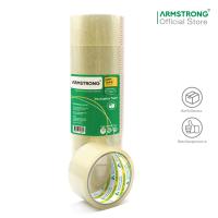 ราคา แพ็ค 12 ม้วน Armstrong เทปปิดกล่อง สีใส สีชา ขนาด 48 มม x 45 หลา OPP Tape Size 48 mm x 45 y (21994795837)