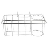 ราคา KYEU Sponge Holder for Kitchen 3 In 1 Sink Brush Dish Towel Sponge Sink Organizer Liquid Drainer Rack (22569906883)