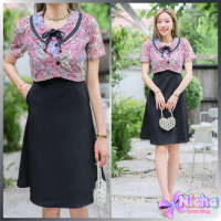 ราคา New ชุดเดรชโทนสดใสป้ายnuchy (22531875402)