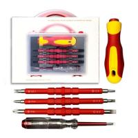 ราคา 5 in 1 insulated multifunctional screwdriver with pen and magnetic electrician insulated screwdriver tool set (22523778172)