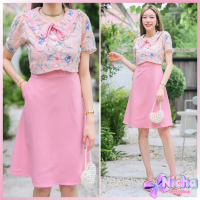 ราคา New ชุดเดรชโทนสดใสป้ายnuchy (22531875397)