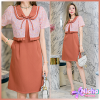 ราคา New ชุดเดรชโทนสดใสป้ายnuchy (22584098948)