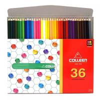 ราคา สีไม้ ดินสอสี สีไม้คอลลีน Colleen 36 แท่ง 36 สี ดินสอสีไม้ สีสด ระบายนุ่ม ไม่หักง่าย 1กล่อง คอลีน สีคอลีน พร้อมส่ง ในไทย (20454232159)