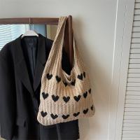 ราคา ฤดูร้อนผู้หญิงแฮนด์เมดถักกระเป๋า axillary ขนสัตว์ทอกระเป๋ารักกระเป๋าสะพาย (22575808394)