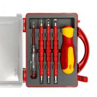 ราคา 5 in 1 insulated multifunctional screwdriver with pen and magnetic electrician insulated screwdriver tool set (22523662448)