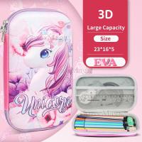 ราคา กล่องดินสอ3D ยูนิคอร์นขนาดใหญ่น่ารักกล่องดินสอ EVA สีชมพูสำหรับเด็กผู้หญิงเด็กผู้ชายมีซิปล็อกอุปกรณ์สำหรับโรงเรียนกระเป๋าปากกาของขวัญ Unicorn Big Size Pencil Case (19469160373)