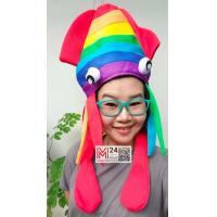 ราคา 1 ใบ หมวกปลาหมึก หมวกแฟนซี หมวกผ้า หมวกรูปสัตว์ หมวกสัตว์ หมวก ปลาหมึก ทะเล หมวกกันหนาว หมวกการ์ตูน costume cosplay squid game hat party fancy m24 (16610702108)