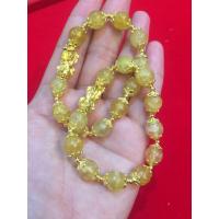 ราคา ข้อมือปี่เซียะ หุ้มทอง 96 5 สีหินไหมทอง คั่นดอกพิกุลทอง สินค้าพรีเมี่ยม (22312938822)