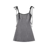 ราคา BG World เดรสลายสก็อตสายเดี่ยวสไตล์รีสอร์ท ชุดเดรส A line เปลือยหลังฤดูร้อนใหม่ ชุดเดรสสายเดี่ยวลายสก๊อตสไตล์เกาหลีมินิสเกิร์ตริมทะเล (21956683212)