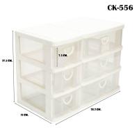 ราคา Keyway CK 556 กล่องลิ้นชัก 3 ชั้น 6 ช่อง ใส่เครื่องเขียน เครื่องสำอางค์ ช้อนส้อม (8823421245)