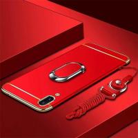 ราคา LIANPO สำหรับหัวเว่ย Y7 Pro 2019หัวเว่ย Y7 Pro 2018โทรศัพท์กรณีหรูหรา3 In 1เคลือบอัลตร้าบางป้องกันรอยขีดข่วนกันกระแทก Electroplated กรอบฮาร์ดพีซีปกหลังสำหรับหัวเว่ย Y7 Pro 2019กรณีที่มีฟรีแหวนยืน H Ol