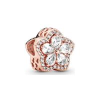 ราคา 100 925 Sterling Silver Pendant Sparkling Snowflake Rose Daisy Flower Bee Clip Charm Bead Fit Original Pandora Bracelet Jewelry (21480409998)