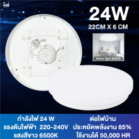 ราคา ไฟซาลาเปาเพดาน LED โคมไฟเพดานบ้าน แสงสีขาว 24W 36W 48W ceiling light ไฟกลมติดเพดานห้อง ระเบียง ห้าง คุณภาพสูง ปลอดภัย ทนทาน (22322368365)