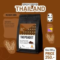ราคา กาแฟคั่วกลางเข้ม premium fullcity เทพเสด็จ thepsadet chaingmai 200กรัม 250 บาท (21948214862)