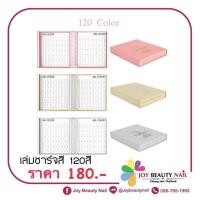 ราคา สมุดชาร์ตสี ชาร์ตสีโชว์เล็บ 120 216 เบอร์ เล่มใส่สีตัวอย่าง (21270394903)