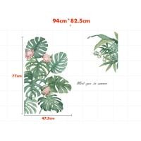 ราคา สติกเกอร์ผนัง สติ๊กเกอร์ติดผนัง ติดกระจก สติกเกอร์ดอกไม้ แต่งผนัง ลายดอกไม้ wallpaper sticker 3d diy (17335250042)