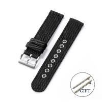 ราคา สายรัดข้อมือแบบปลดได้เร็วสำหรับ Seikoสายรัดข้อมือแบบนิ่มสำหรับสายนาฬิกาแบบผ้าสายนาฬิกาไนลอน18มม 20มม 22มม 24มม นาฬิกาข้อมือ Citizen (18768104711)