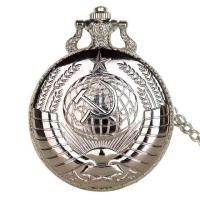 ราคา Soviet Retro Clock Badges Hammer Sickle Icon Men 39s Pocket Watch Male Quartz Watches USSR Vintage Pendant with Chain Gift man tga (17290551757)