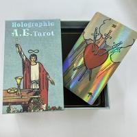ราคา Holographic A E Tarot Deck In Sliding Rigid Gift Box 78 Pcs 12 7cm Tarot Cards with Guidebook and Drawstring Pouch (21691260046)