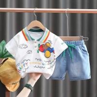 ราคา ชุดสูทสำหรับเด็กเสื้อยืดลายเครื่องบินการ์ตูนสำหรับเด็กผู้หญิงเด็กผู้ชายใส่ฤดูร้อนเสื้อยืดกางเกงขาสั้น2ชิ้น เซ็ตเสื้อผ้าเด็กอ่อนเด็กทารก1 2 3 4 5ปี (18990156895)