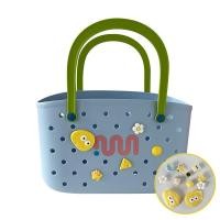 ราคา โดปามีน ตะกร้าอาบน้ำแบบพกพาตะกร้าเก็บของในห้องน้ำตะกร้าอาบน้ำพลาสติกนิ่มสำหรับซื้อผักระบายน้ำกลวง (22254079848)