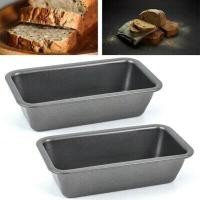 ราคา 2Pcs Bread Pans for Baking Nonstick Carbon Steel Loaf Pan Tray Toast Mold Cake Loaf Pastry Toast Box Baking Pan Bakeware (17857033918)