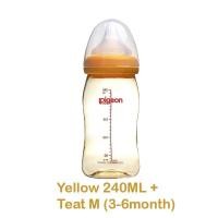 ราคา พร้อมส่งในประเทศไทยขวดนมพีเจ้น pigeon งานนำเข้า รุ่นคอกว้าง สีชา จุกเสมือนนมแม่ 5oz 8oz คอกว้าง (21680668120)