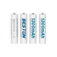 ราคา ของแท้ ถ่านชาร์จ Beston AAA1300 mAh 1 2V Ni MH จำนวน 4 ก้อน ฟรีกล่องใส่ถ่าน คุณภาพสูง ราคาถูก (20970299621)