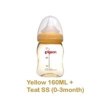 ราคา พร้อมส่งในประเทศไทยขวดนมพีเจ้น pigeon งานนำเข้า รุ่นคอกว้าง สีชา จุกเสมือนนมแม่ 5oz 8oz คอกว้าง (21680668119)