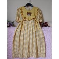 ราคา เดรสคลุมท้องลายสก็อตปักเรนโบว์ หมี (22115318682)