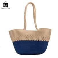 ราคา Pursuit of Purse กระเป๋าสะพายไหล่กระเป๋าผ้าคอตตอนลายฉลุแบบใหม่ฤดูร้อนความจุขนาดใหญ่กระเป๋าสานฟางสไตล์ฝรั่งเศสกระเป๋าชายหาดสำหรับวันหยุดพักผ่อนริมทะเลสำหรับผู้หญิง (21829761685)