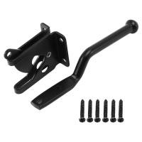 ราคา Self Locking Gate Latch Automatic Gravity Lever Fence Gate Lock for Wood Fence Gate Door Latches Steel Black (21413267980)