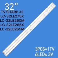 ราคา LC 32LE275X LC 32LE260M LC 32LE265X LC 32LE265MA 6ดวง3เส้น หลอดแบล็คไลท์SHARP ชาร์ป หลังอลูมิเนียม สินค้าใหม่ของแท้หลอดแบล็คไลท์ หลอดไฟ LED TV SHARP 32 นิ้ว รุ่นที่ใช้ได้ LC 32LE275X LC 32LE260M LC 32