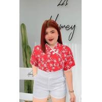 ราคา รวมเสื้อคอจีน ตรุษจีน สาวอวบ อก 42 46 นิ้ว (21328796250)