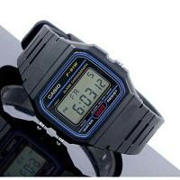 ราคา GgGg นาฬิกาข้อมือชาย หญิง Casio Digital สายเรซินใส รุ่น F 91W 1DG (22414195335)