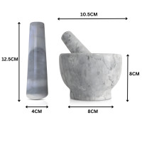ราคา ครกหินแท้ ครกอ่างศิลา ครกหิน ทรงลึกลายอ่างศิลา ขนาด 4นิ้ว พร้อมสาก ตำพริกแกงได้ marble mortar lululight (22089108156)