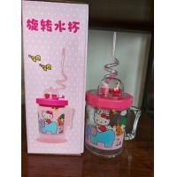 ราคา Hello Kitty เมโลดี้ แก้วน้ำลายการ์ตูน Hello Kitty สุดน่ารัก แก้วน้ำหมุน Hello Kitty Melody แก้วน้ำฟางกันชน (22444489431)