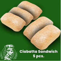 ราคา Ciabatta Sandwich เซียบาสต้า 16 cm ขนมปังเซียบาสต้า แพค 5ชิ้น ขนมปังฝรั่งเศส ขนมปังเพื่อสุขภาพ (21428956294)