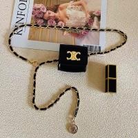 ราคา ELACCENT กระเป๋าสะพายผญ กระเป๋าสะพายผู้หญิง กระเป๋าสายโซ่สำหรับผู้หญิง กระเป๋าคาดเอวขนาดเล็กกระเป๋าสะพายไหล่สายโซ่ประดับด้วยชุดเดรสยีนส์กระเป๋าคาดอกหนังขนาดเล็ก (21751646762)