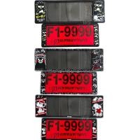 ราคา กรอบป้าบทะเบียนพลาสติกกันน้ำ F1 9999 1คู่ 2ชิ้น ลายการตูน แบตๆ สนูปปี้ คุมะมง (22428250175)