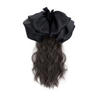 ราคา EXCES กิ๊บติดผมทรงวินเทจแบบเรียบทันสมัยสีดำสีขาว Jepit Rambut Pita ลายตารางหมากรุกโบว์หางม้าที่ยืดผมผมผู้หญิงแฮร์พีซวิกผมผู้หญิง (20068734190)