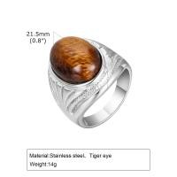 ราคา Vnox ไข่ไข่เสือตาหินธรรมชาติสำหรับผู้ชายสแตนเลสสตีลไม่ซีดไม่ซีดไม่ซีดวันวาเลนไทน์วันเกิดเครื่องประดับคริสต์มาสอุปกรณ์ของขวัญ (22581670325)