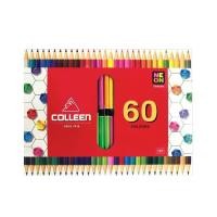 ราคา สีไม้ colleen ดินสอสีไม้ คอลลีน สีธรรมดา นีออน คลอรีน 12 24 36 48 60 72 120 สี รุ่น 775 หัวเดียว 787 สองหัว S24 (22100027251)