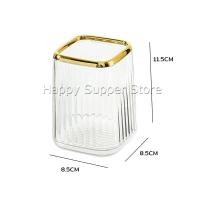 ราคา Happy กล่องเก็บแปรงแต่งหน้า แบบใส เก็บอุปรณ์กรการเขียนได้ Makeup brush holder (21641810828)