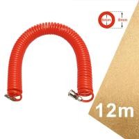 ราคา สายลม สายลมสปริง สายลมสีส้ม สายลมขด ยาว 8 10 12 15 เมตร สายปั๊มลม PU AIR HOSE 8x5mm แบบขดสปริง พร้อมหัวคอปเปอร์ สีส้ม (22074331069)