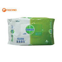 ราคา Dettol ผ้าเช็ดทำความสะอาดผิวมือแบบเปียก จำนวน 50 ชิ้น (14004020553)