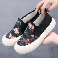 ราคา รองเท้าผ้าใบผู้หญิง สลิปออน ลูกไม้ พื้นหนา แฟชั่น ลำลอง ไม่เจ็บเท้า เย็นสบาย (22234411342)