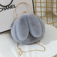 ราคา การตกแต่งโซ่โลหะกระต่ายขนกระเป๋าสะพายไหล่มีหูเคสมือถือลายกระต่ายกระเป๋านักเรียนผู้หญิงกระเป๋าหิ้วสะพายข้างของเด็กผู้หญิงลำลอง (20303987014)