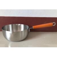 ราคา หม้อด้าม หม้อด้ามญี่ปุ่น หม้อด้ามสแตนเลส ด้ามไม้ มีสเกลบอกปริมาตร ขนาด 16 18 20 ซม ตราTK (7615184239)