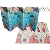 ราคา เสื่อพับ เสื่อรองคลาน 6 ฟุต หนา 8 มิล B แถมกระเป๋า (22521966329)